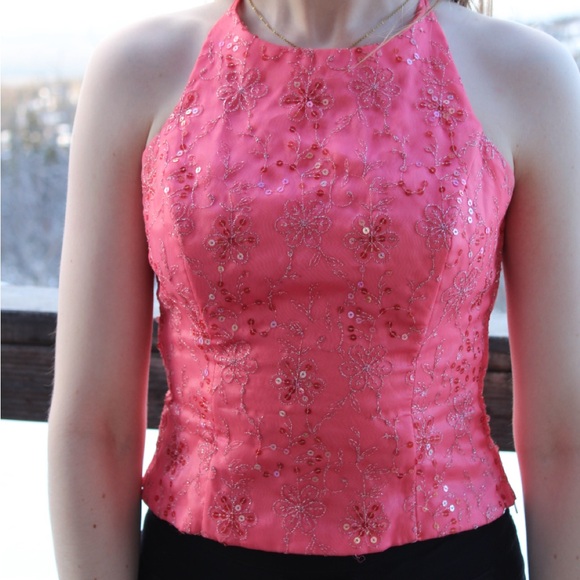 Structured sequin Y2K tank - Picture 1 of 4